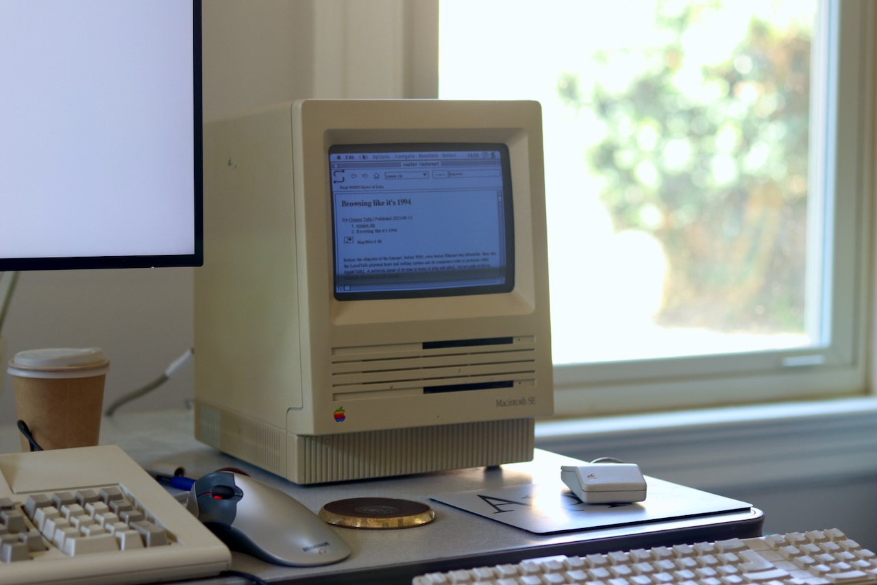 NCSA Mosiac 1.0.3 on a Macintosh SE running System 7.1