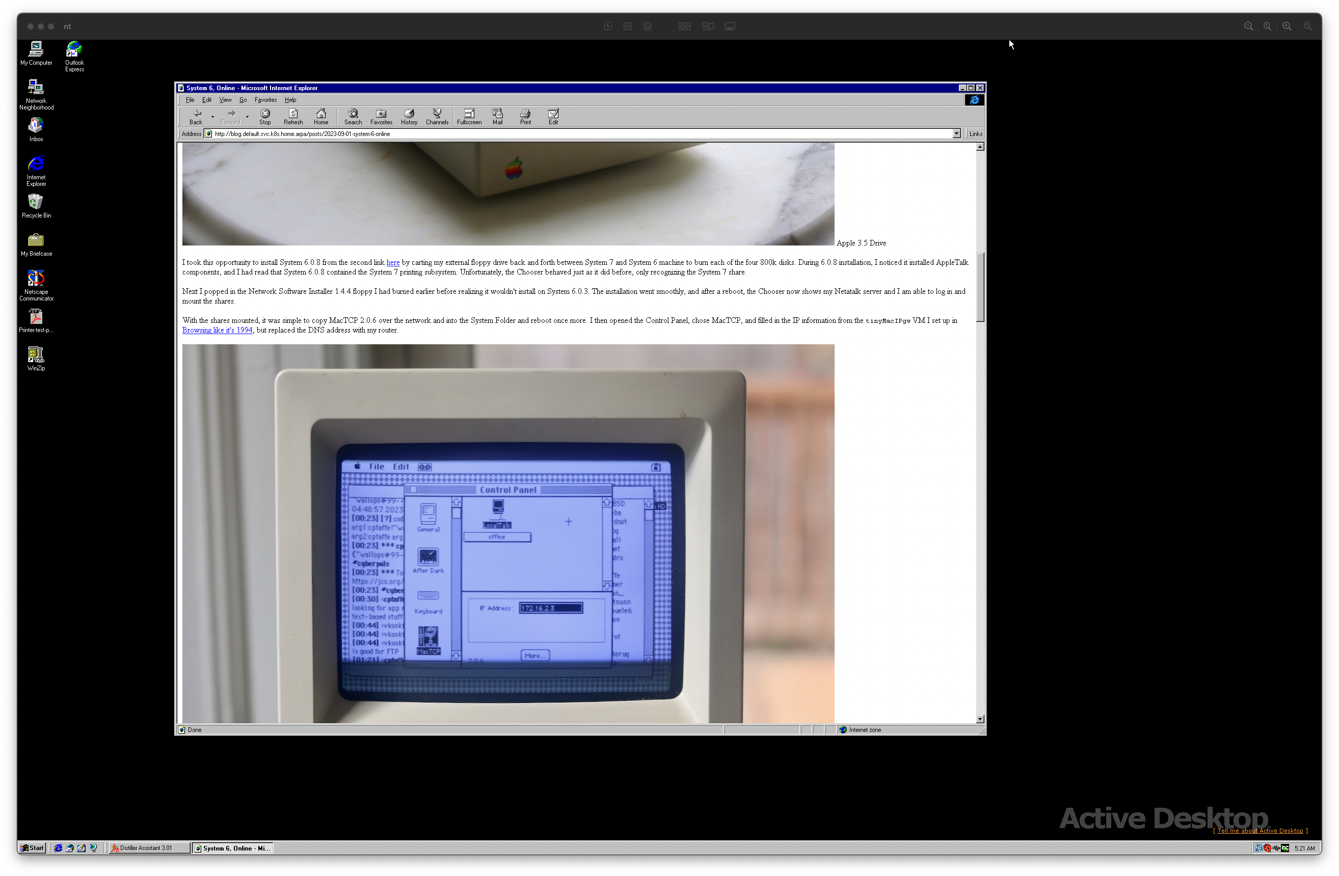 Windows NT over VNC on macOS Sonoma's VNC client