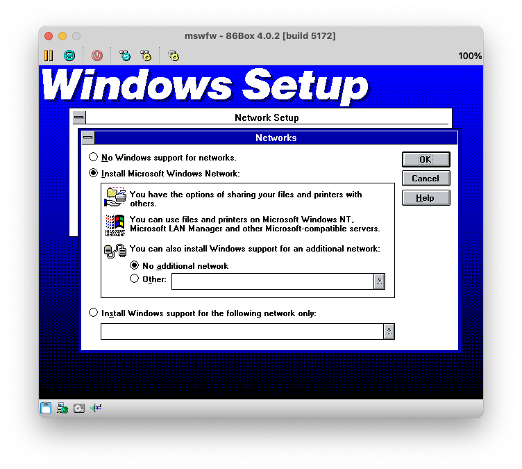 Windows Setup: Networks