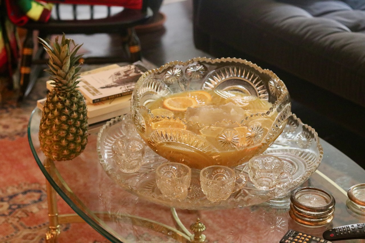 Punch bowl filled with Regent's Punch