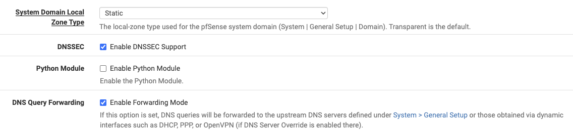 pfSense DNS Resolver